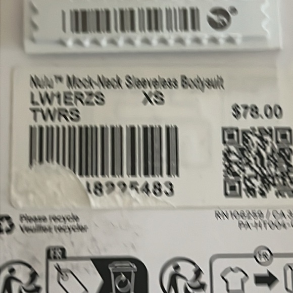 LULULEMON WUNDERMOST ULTRA-SOFT NULU MOCK-NECK SLEEVELESS BODYSUIT SIZE X-SMALL - Picture 6 of 6